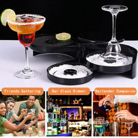 1 Pack 3 Tier Bar Glass Rimmer for Margarita and Cocktail, Bartender Tool,Salt Box Spice Container - 7DAY'S