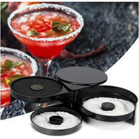 1 Pack 3 Tier Bar Glass Rimmer for Margarita and Cocktail, Bartender Tool,Salt Box Spice Container - 7DAY'S