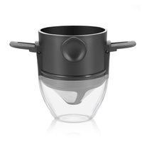 1 Pc Portable Foldable Coffee Filter Stainless Steel Easy Clean Reusable Coffee Funnel Paperless Pour Over Holder Coffee Dripper - 7DAY'S