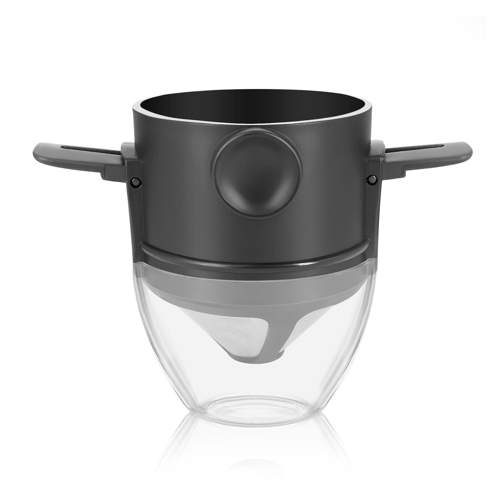 1 Pc Portable Foldable Coffee Filter Stainless Steel Easy Clean Reusable Coffee Funnel Paperless Pour Over Holder Coffee Dripper - 7DAY'S