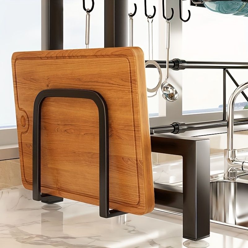 1 piece countertop dish storage drain rack retractable kitchen sink rack dish rack drain rack black kitchen storage rack - 7DAY'S