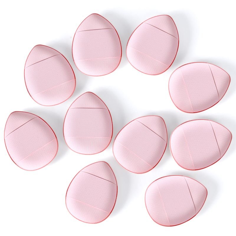 10 Pcs Mini Finger Puff Foundation Powder Detail Makeup Sponge Face Concealer Cream Blend Cosmetic Accessories Makeup Tools - 7DAY'S