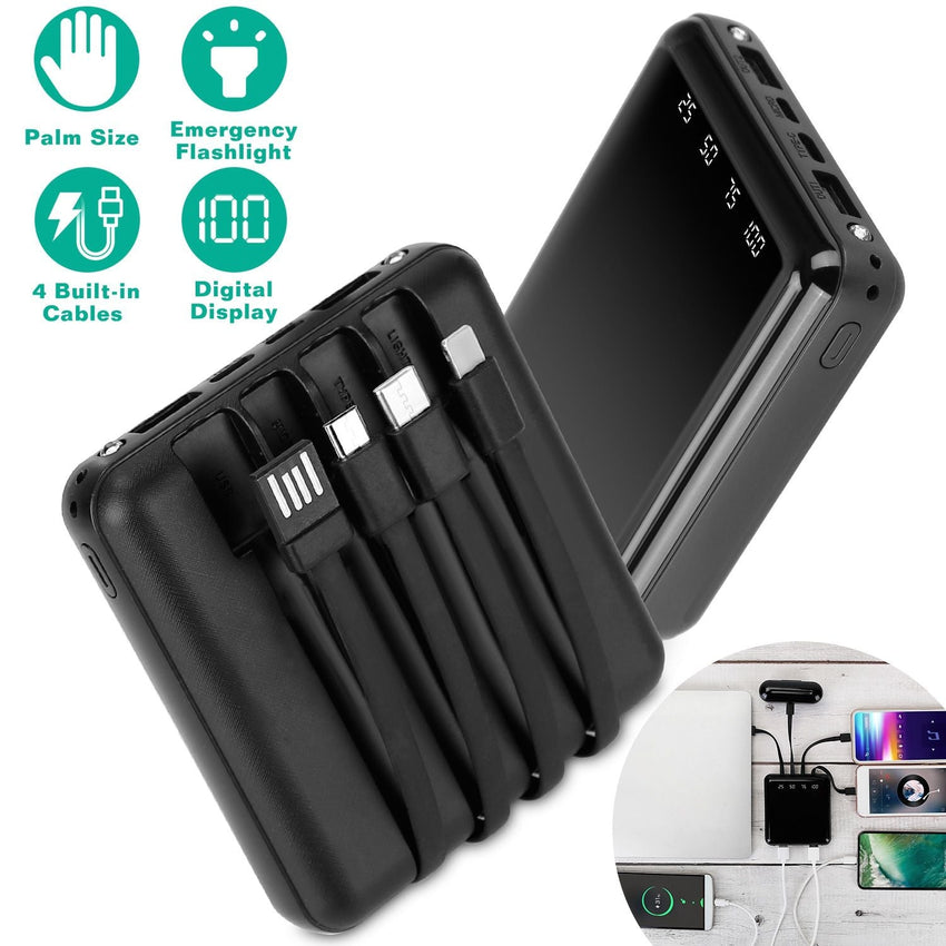 10000mAh Portable Charger Power Bank External Battery Pack - 7DAY'S