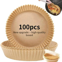 100pcs Disposable Air Fryer Liners, Non - stick Oil - proof Waterproof Parchment Paper, Multi - purpose for Baking & Air Fryer（Super good qualiey） - 7DAY'S