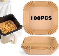 100pcs Disposable Air Fryer Liners, Non - stick Oil - proof Waterproof Parchment Paper, Multi - purpose for Baking & Air Fryer（Super good qualiey） - 7DAY'S