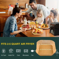100pcs Disposable Air Fryer Liners, Non - stick Oil - proof Waterproof Parchment Paper, Multi - purpose for Baking & Air Fryer（Super good qualiey） - 7DAY'S