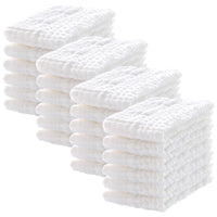 12 Pack Muslin Burp Cloths 100% Cotton Muslin Cloths Large 20''x10'' Extra Soft and Absorbent Baby Burping Cloth - White - 7DAY'S
