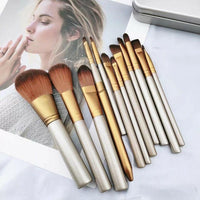 12pcs Makeup Brushes Set Pro Powder Foundation Eyeshadow Eyeliner Lip Brush Tool - 7DAY'S