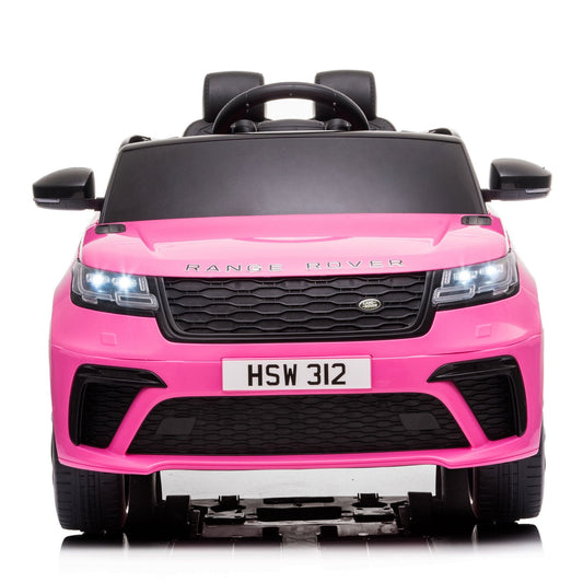 12V Licensed Range Rover Kids Ride - On Car, Battery Powered Vehicle w/ Remote Control, LED Lights, Music, Spring Suspension, Soft Start, Electric Car Toy Gift - 7DAY'S