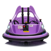 12V ride on bumper car for kids,electric car for kids,1.5 - 5 Years Old,W/Remote Control, LED Lights, Bluetooth & 360 Degree Spin, Vehicle body with anti - collision padding Five - point Safety Belt,2wd - 7DAY'S
