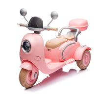 12V Two - seater Kids Ride On Level Up Electric Motorcycle,2wd,Three - wheel Toy w/Music,Bluetooth,USB,Backseat flip adult seat,Portable Storage Hooks&Oversized Trunk,LED Headlight For Kids 3 - 6. - 7DAY'S