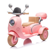 12V Two - seater Kids Ride On Level Up Electric Motorcycle,2wd,Three - wheel Toy w/Music,Bluetooth,USB,Backseat flip adult seat,Portable Storage Hooks&Oversized Trunk,LED Headlight For Kids 3 - 6. - 7DAY'S