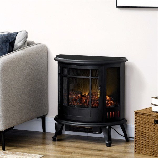 1500W 22" Electric Fireplace,Black - 7DAY'S