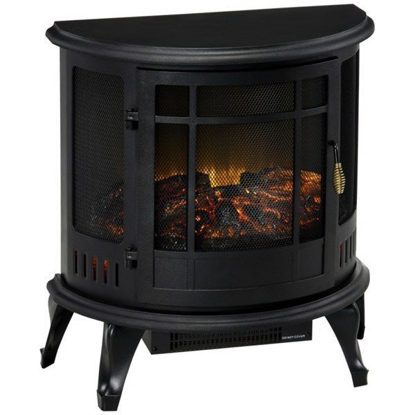 1500W 22" Electric Fireplace,Black - 7DAY'S