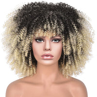 15Inch Curly Wigs for Black Women Afro Bomb Curly Wig - 7DAY'S