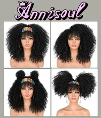 15Inch Curly Wigs for Black Women Afro Bomb Curly Wig - 7DAY'S