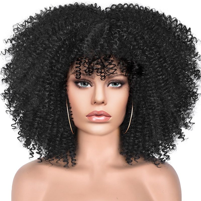 15Inch Curly Wigs for Black Women Afro Bomb Curly Wig - 7DAY'S