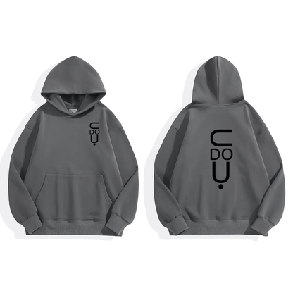 16.9oz 480gsm Heavy Weight Cotton Plus Velvet Hooded Sweater Men Thickened Tight Polar Fleece Pullover Hoodie Women Sweatshirt - 7DAY'S