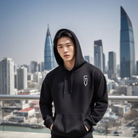 16.9oz 480gsm Heavy Weight Cotton Plus Velvet Hooded Sweater Men Thickened Tight Polar Fleece Pullover Hoodie Women Sweatshirt - 7DAY'S