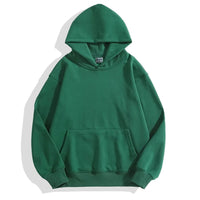 16.9oz 480gsm Heavy Weight Cotton Plus Velvet Hooded Sweater Men Thickened Tight Polar Fleece Pullover Hoodie Women Sweatshirt - 7DAY'S