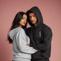 16.9oz 480gsm Heavy Weight Cotton Plus Velvet Hooded Sweater Men Thickened Tight Polar Fleece Pullover Hoodie Women Sweatshirt - 7DAY'S