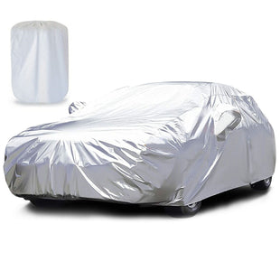 189x69x47in Full Car Cover All Weather UV Protection Automotive Cover 170T Outdoor Universal Full Cover For Sedans Up To 185in - 7DAY'S