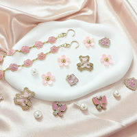 18Pcs Flower Shoe Chain Charms for Women, Bling Shoe Charms for Girls Clog Sandals, Girly Shoe Chains, DIY Shoe Decoration Accessories for Party Favor - 7DAY'S
