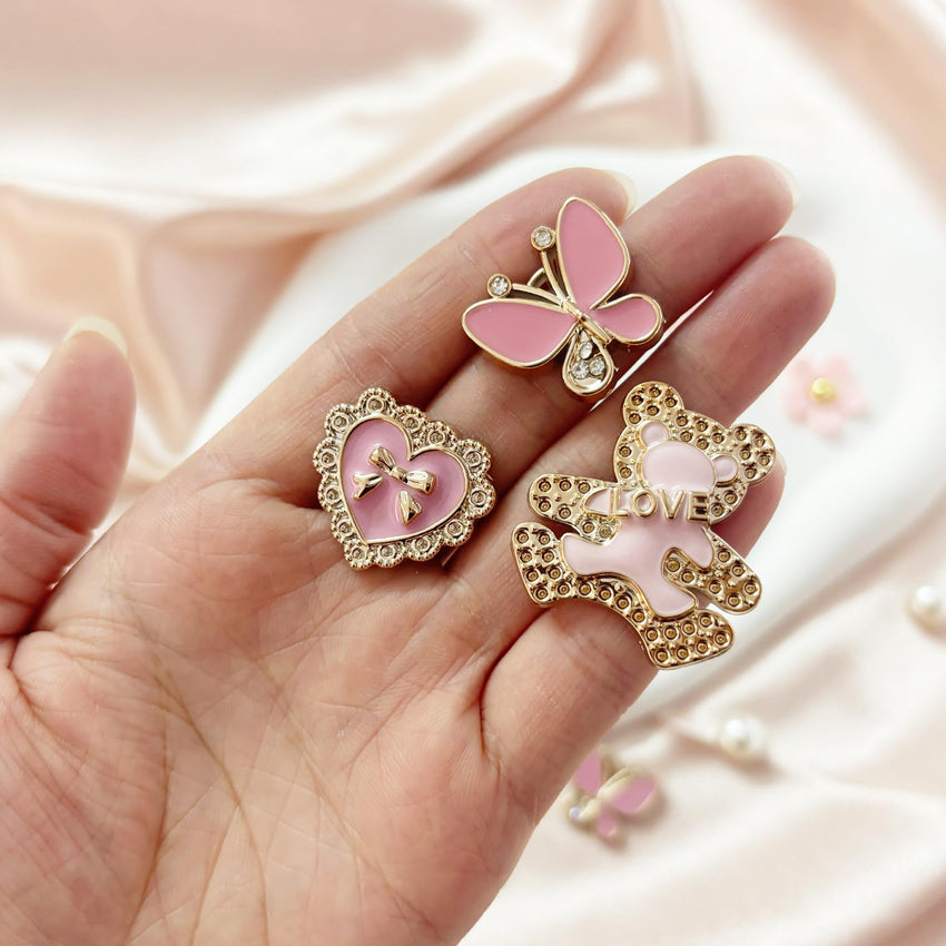 18Pcs Flower Shoe Chain Charms for Women, Bling Shoe Charms for Girls Clog Sandals, Girly Shoe Chains, DIY Shoe Decoration Accessories for Party Favor - 7DAY'S