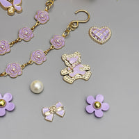 18Pcs Flower Shoe Chain Charms for Women, Bling Shoe Charms for Girls Clog Sandals, Girly Shoe Chains, DIY Shoe Decoration Accessories for Party Favor - 7DAY'S