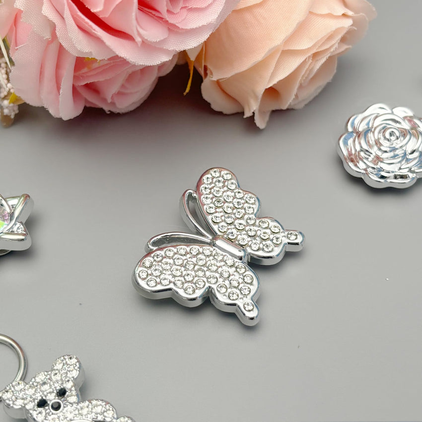 18Pcs Flower Shoe Chain Charms for Women, Bling Shoe Charms for Girls Clog Sandals, Girly Shoe Chains, DIY Shoe Decoration Accessories for Party Favor - 7DAY'S