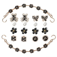 18Pcs Flower Shoe Chain Charms for Women, Bling Shoe Charms for Girls Clog Sandals, Girly Shoe Chains, DIY Shoe Decoration Accessories for Party Favor - 7DAY'S