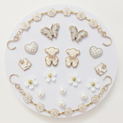18Pcs Flower Shoe Chain Charms for Women, Bling Shoe Charms for Girls Clog Sandals, Girly Shoe Chains, DIY Shoe Decoration Accessories for Party Favor - 7DAY'S