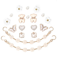 18Pcs Flower Shoe Chain Charms for Women, Bling Shoe Charms for Girls Clog Sandals, Girly Shoe Chains, DIY Shoe Decoration Accessories for Party Favor - 7DAY'S