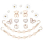 18Pcs Flower Shoe Chain Charms for Women, Bling Shoe Charms for Girls Clog Sandals, Girly Shoe Chains, DIY Shoe Decoration Accessories for Party Favor - 7DAY'S