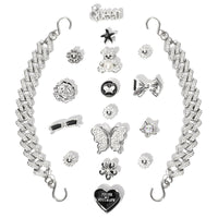 18Pcs Flower Shoe Chain Charms for Women, Bling Shoe Charms for Girls Clog Sandals, Girly Shoe Chains, DIY Shoe Decoration Accessories for Party Favor - 7DAY'S