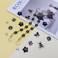 18Pcs Flower Shoe Chain Charms for Women, Bling Shoe Charms for Girls Clog Sandals, Girly Shoe Chains, DIY Shoe Decoration Accessories for Party Favor - 7DAY'S
