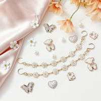 18Pcs Flower Shoe Chain Charms for Women, Bling Shoe Charms for Girls Clog Sandals, Girly Shoe Chains, DIY Shoe Decoration Accessories for Party Favor - 7DAY'S