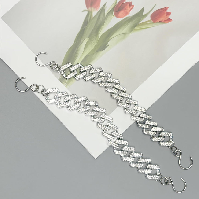 18Pcs Flower Shoe Chain Charms for Women, Bling Shoe Charms for Girls Clog Sandals, Girly Shoe Chains, DIY Shoe Decoration Accessories for Party Favor - 7DAY'S