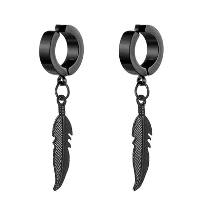 1Pair Fashion Cross Pendant Ear Clip Non Piercing Earrings Fake Earrings Gift for Men Women Jewelry - 7DAY'S