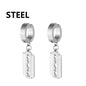1Pair Fashion Cross Pendant Ear Clip Non Piercing Earrings Fake Earrings Gift for Men Women Jewelry - 7DAY'S