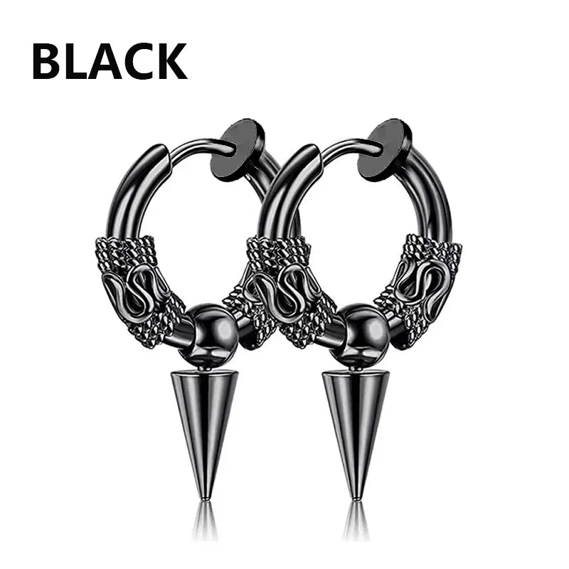 1Pair Fashion Cross Pendant Ear Clip Non Piercing Earrings Fake Earrings Gift for Men Women Jewelry - 7DAY'S