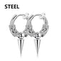 1Pair Fashion Cross Pendant Ear Clip Non Piercing Earrings Fake Earrings Gift for Men Women Jewelry - 7DAY'S
