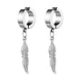 1Pair Fashion Cross Pendant Ear Clip Non Piercing Earrings Fake Earrings Gift for Men Women Jewelry - 7DAY'S