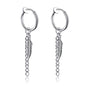 1Pair Fashion Cross Pendant Ear Clip Non Piercing Earrings Fake Earrings Gift for Men Women Jewelry - 7DAY'S