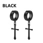 1Pair Fashion Cross Pendant Ear Clip Non Piercing Earrings Fake Earrings Gift for Men Women Jewelry - 7DAY'S