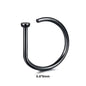 1pc Women Men Fake Piering Nose Ring Earrings, Fashion Punk Non Piercing Nose Clip Stainless Steel Septum Body Jewelry - 7DAY'S