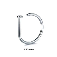 1pc Women Men Fake Piering Nose Ring Earrings, Fashion Punk Non Piercing Nose Clip Stainless Steel Septum Body Jewelry - 7DAY'S