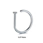 1pc Women Men Fake Piering Nose Ring Earrings, Fashion Punk Non Piercing Nose Clip Stainless Steel Septum Body Jewelry - 7DAY'S