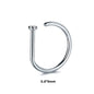 1pc Women Men Fake Piering Nose Ring Earrings, Fashion Punk Non Piercing Nose Clip Stainless Steel Septum Body Jewelry - 7DAY'S