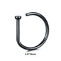 1pc Women Men Fake Piering Nose Ring Earrings, Fashion Punk Non Piercing Nose Clip Stainless Steel Septum Body Jewelry - 7DAY'S